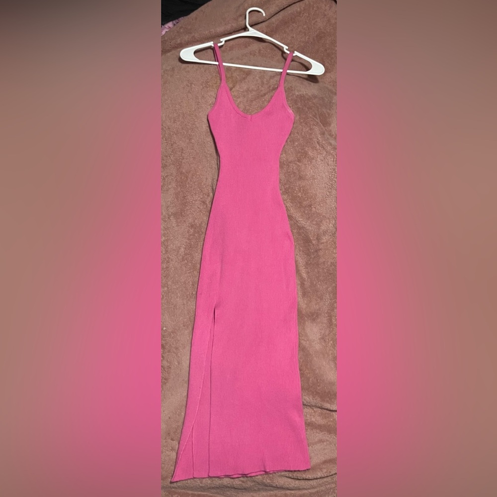 Windsor Barbie Pink Bodycon Midi Dress